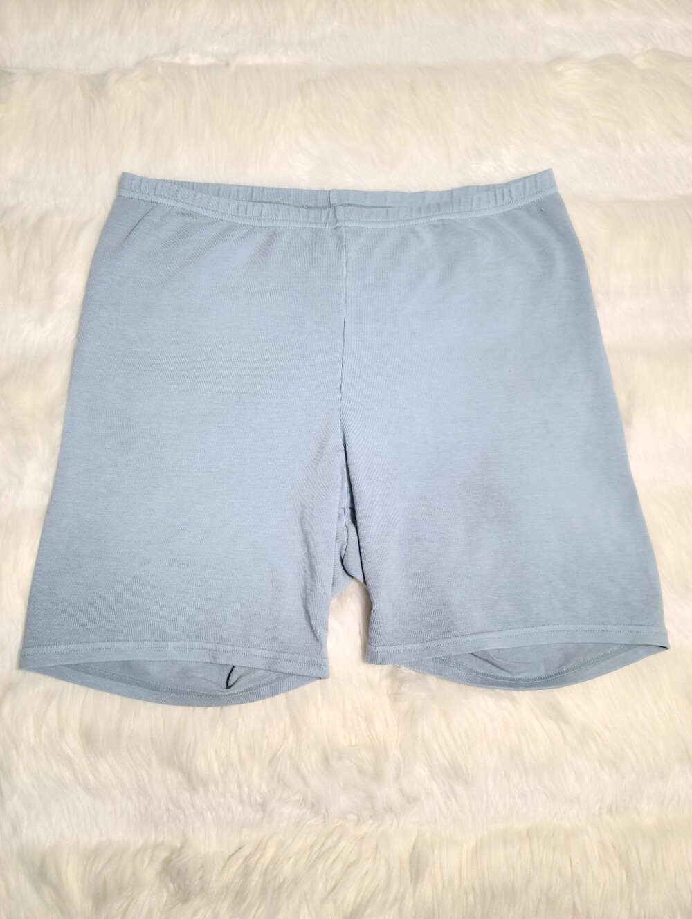 SKIMS French Terry Short Powder Blue Large NEW